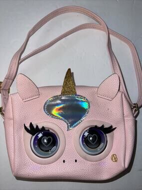 Purse Pets, Glamicorn Unicorn Interactive Pet Toy -Kids Crossbody Shoulder Purse